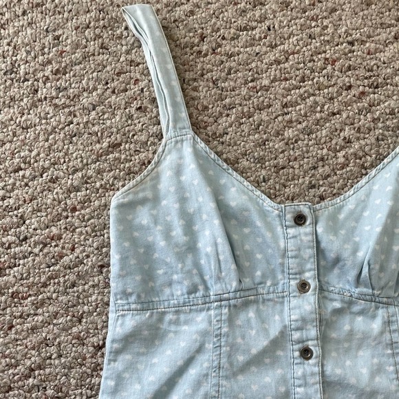 SALE Mimi Chica Button Down Crop corset Tank - Picture 3 of 6